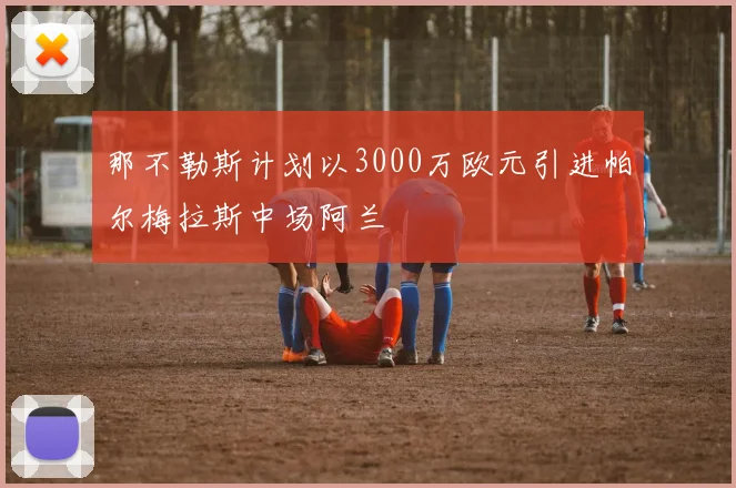 那不勒斯计划以3000万欧元引进帕尔梅拉斯中场阿兰